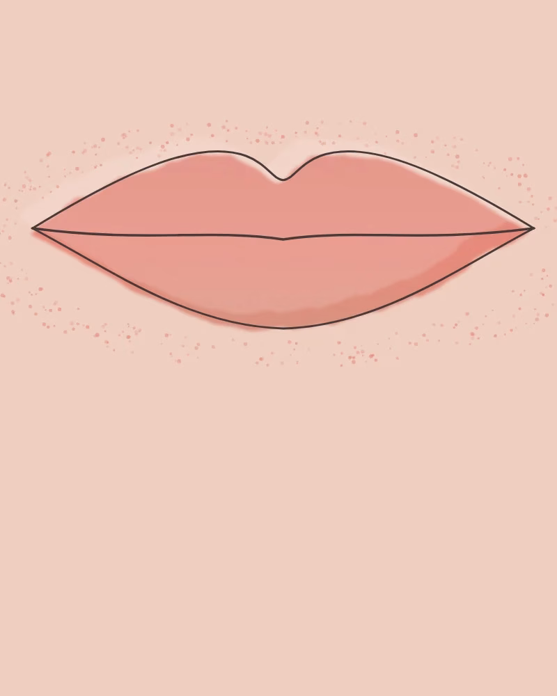 Illustration Aquarell Lips – zu Instagram