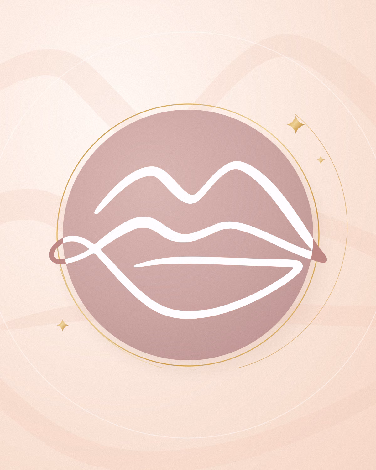 Permanent Make-up – Linienzeichnung von Herzwerk Studio im Rosé-Kreis mit Goldring